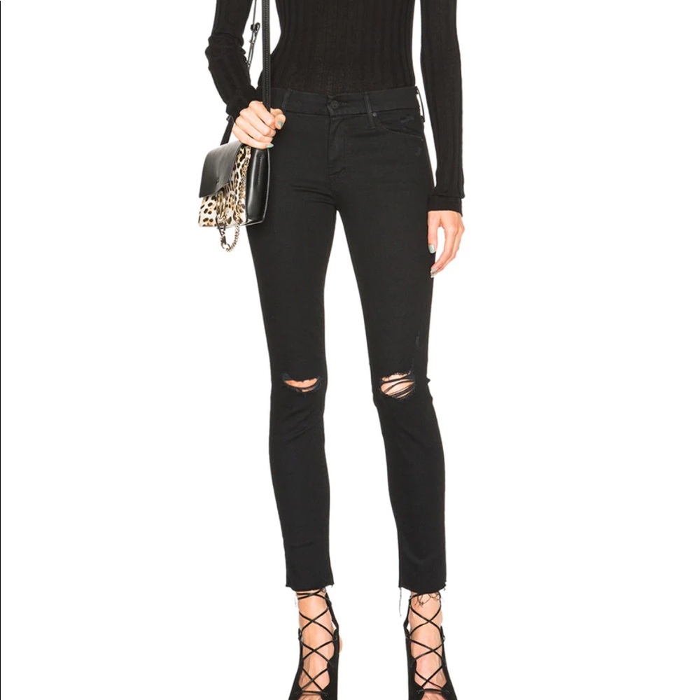 Mother Jeans - Looker Fray style